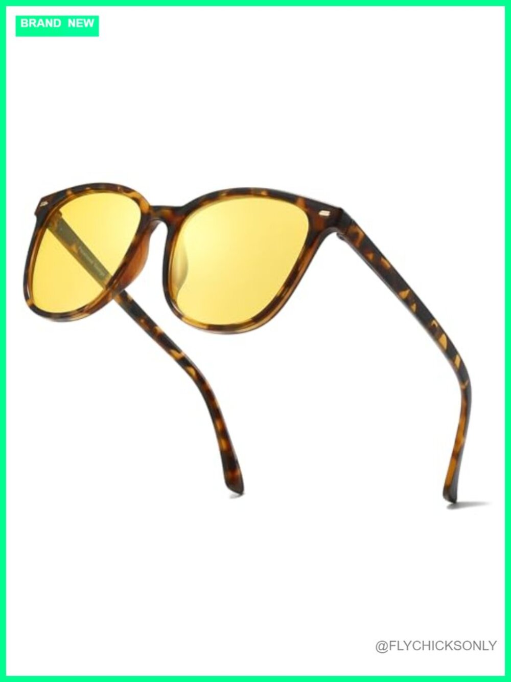Polarized Night Vision Sunglasses Anti-Glare Yellow Lens